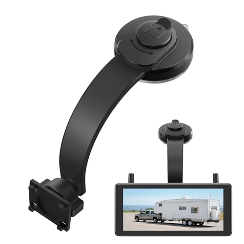 AUTOVOX X8 Bracket Bendable Suction Cup Mount for Backup Camera 360 Flexible Adjust MonitorStrong Hold1 Min Easy Install  Fits Solar 3A Plus  S4B  Solar5  WF1 Screen